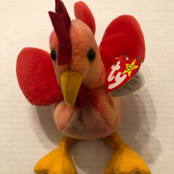 Ty new beanie baby Strut the rooster 1996 with errors - Picture 2 of 10